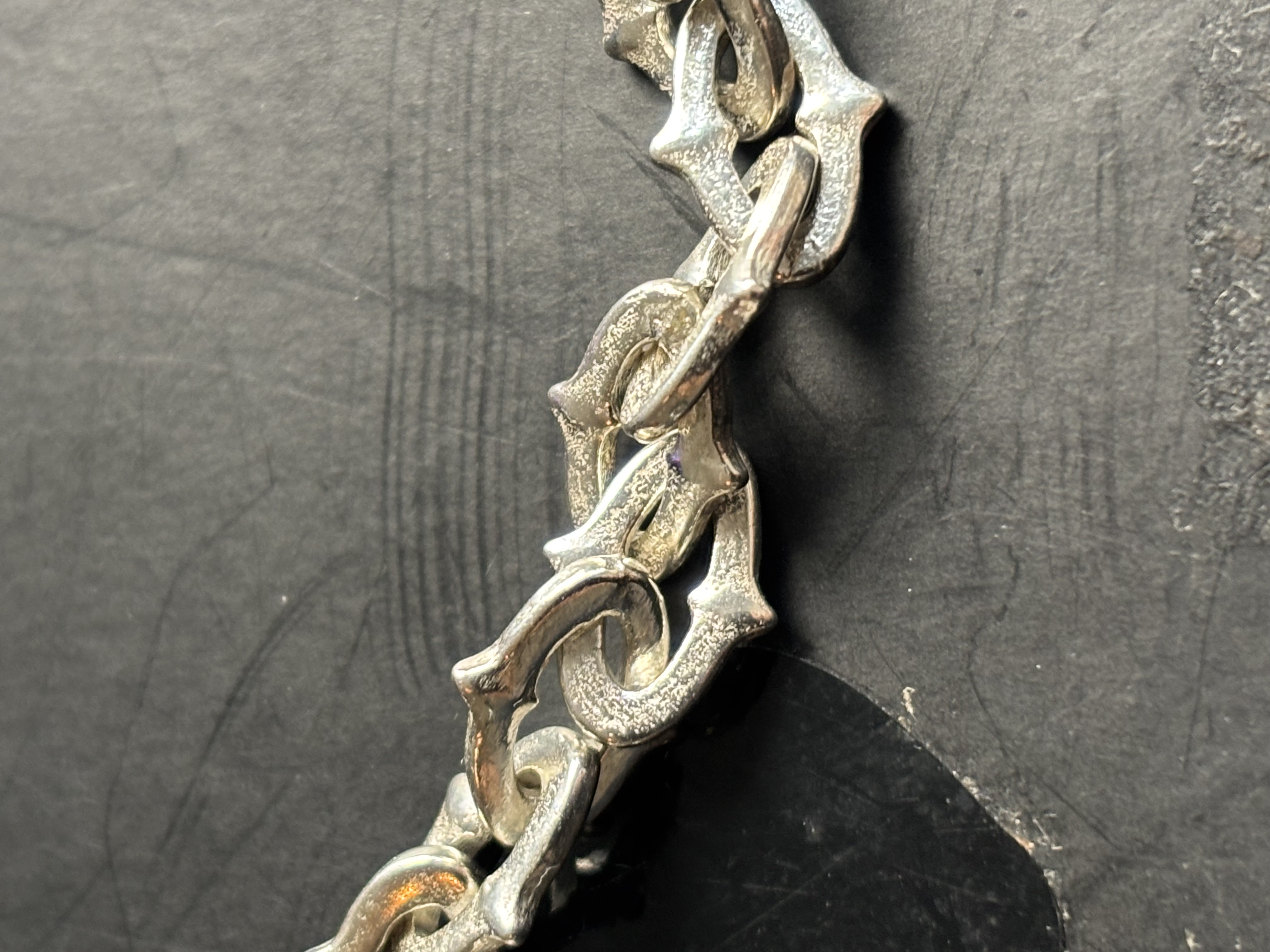 Celenis silver chain detail by SERGIO STUDIO